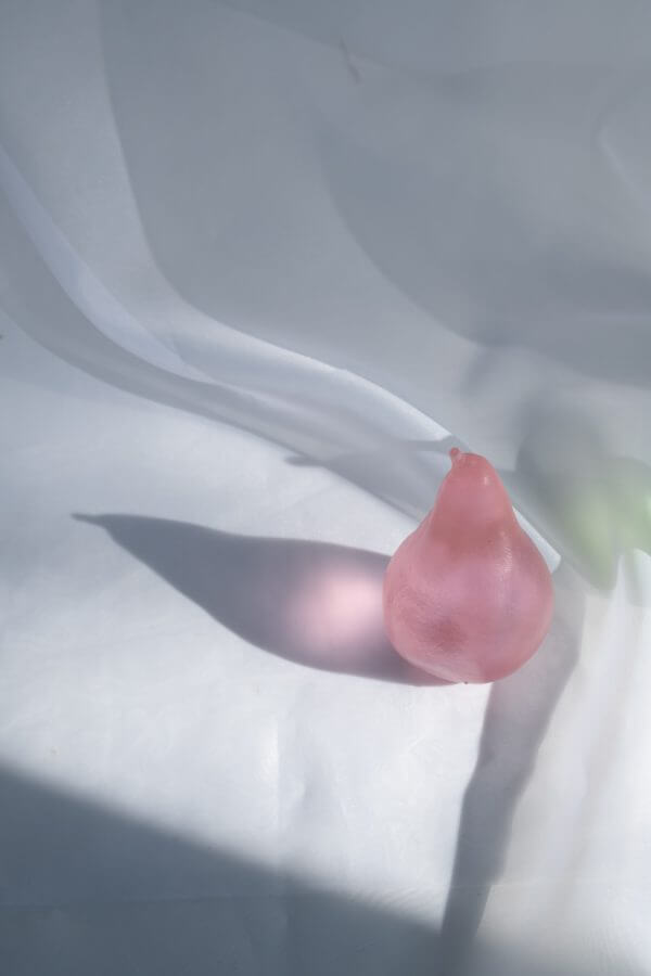 Pink-glass-pear