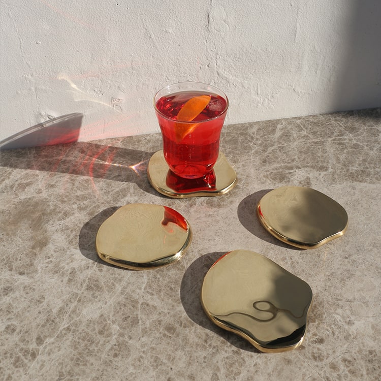 Brass Cocktail Coasters - The Cool Hunter