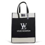 Louis Wonton Luxury Funny Fake Brand Tote Bag for Market 